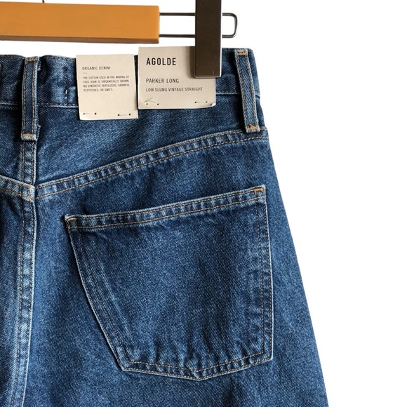 AGOLDE Parker Long Low Slung Vintage Straight Jeans Wash Size 23 NWT NEW - Picture 11 of 15